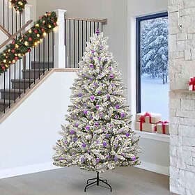 vidaXL Artificial Tree Green and White 240cm
