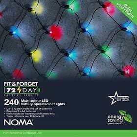 Noma Net Lights 2.4mx2.4m 240LED Outdoor