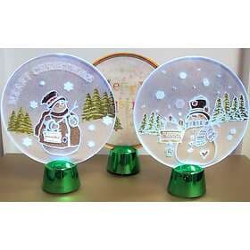 Premier Flashing LED Tea Light Scene White LED Christmas Decoration