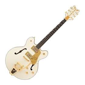 Gretsch Falcon Center Block LTD String-Thru Bigsby Gold Hardware EB Vintage Whit