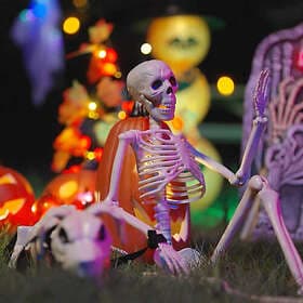 vidaXL 42020050 Halloween Hanging Skeleton 155x38.5cm 2pcs