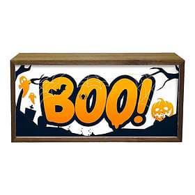 &Home 15282325 Light Box Halloween Boo