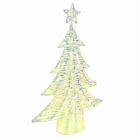 vidaXL Artificial Tree White 120cm 120 LEDs