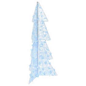 vidaXL Artificial Tree White 120cm 100 LEDs
