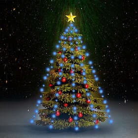 vidaXL Christmas Tree Light Net Blue (150cm)