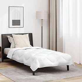 vidaXL Sommar Duvet with Pillow 2 pcs White Microfiber 3376416