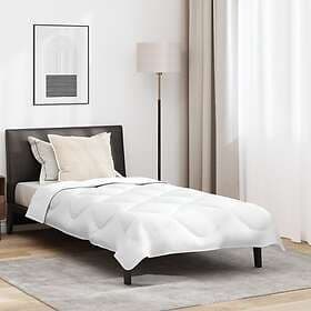 vidaXL Sommar Duvet with Pillow 2 pcs White Microfiber 3376488