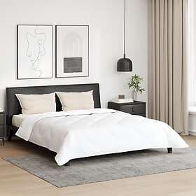 vidaXL Down Duvet 3 pcs White Microfiber and Down Feather 3377929