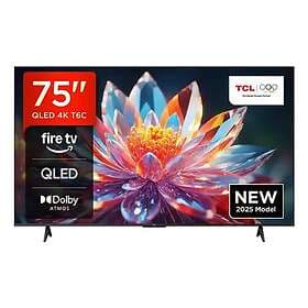 TCL 75" 4K Ultra HD QLED HDR Smart Fire TV (2025) - 75T6C-UK