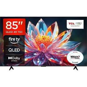 TCL T6C 85" 4K Ultra HD QLED HDR Smart Fire TV (2025) - T6C-UK
