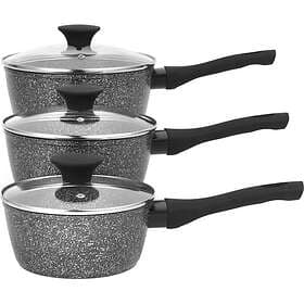 Salter Megastone Saucepan Set 3 pcs