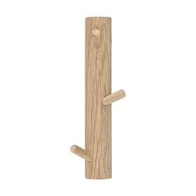 1898 Allsarp Vertical Hook Rack 3 Hooks Oak