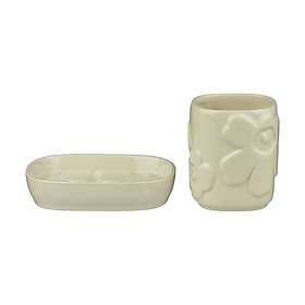 Marimekko Unikko Bathroom Set 2 Pieces Beige