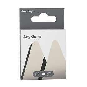 AnySharp Replacement Tool 2-Pack Knife Sharpener Brushed Metal ASKSRT3