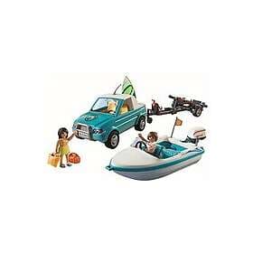 Playmobil 71589 Surfer-Pickup with Speedboat