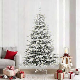 vidaXL Artificial Tree Hinged White 210cm