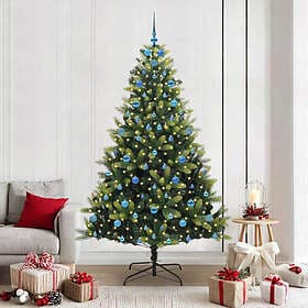 vidaXL Hinged Green 210cm 300 LEDs