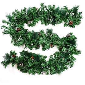 Trixes XMS181 Snow Tip Garland with Pine Cones 2.7m