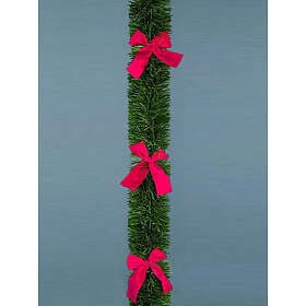 Premier Christmas Garland with Red Bows 2.7m