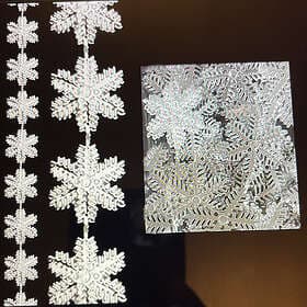 PDL TD165178SILVER Snowflake Garland 2.7m