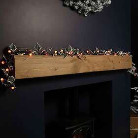 Samuel Alexander LB231452 Artificial Garland with Berries & Lights 1.8m