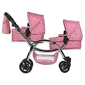 ROMA Poussette Double Darcie Rose 16 Combinaisons