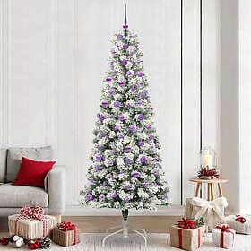 vidaXL Hinged Green and White 240cm 300 LEDs