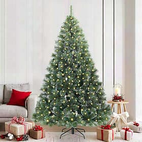 vidaXL Artificial Tree Green 210cm 300 LEDs