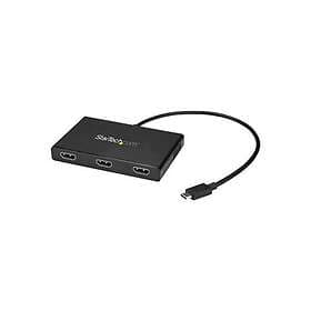 StarTech MSTCDP123HD USB-C to 3x HDMI MST Hub - 4K Multi-Monitor Video Splitter