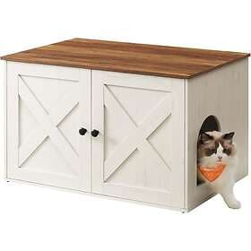 Feandrea Cat Litter Box Enclosure with Removable Divider 80x53x50cm