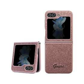 Guess Glitter Flakes Metal Logo Case for Samsung Galaxy Z Flip 5
