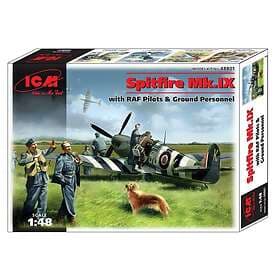 ICM 1/48 Spitfire Mk.IX with RAF Pilots and Ground Personnel