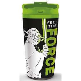 Pyramid Star Wars (Yoda - Feel The Force) Metal Travel Mug 45cl