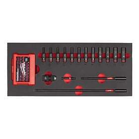 Milwaukee 4932493386 Socket Wrench Set 1/4" 17pcs