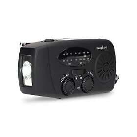 Nedis RDFMCR2000BK Emergency Radio | AM/FM | Powerbank | Rechargeable/Crank/USB 