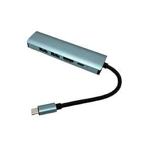 INF 5-in-1 Docking Station with 4K HDMI, 100W PD, and Gigabit Ethernet