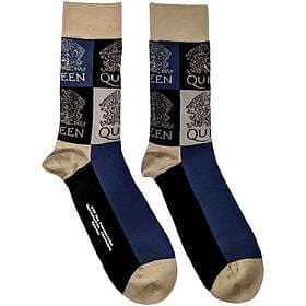 Queen Crest Blocks Ankle Socks