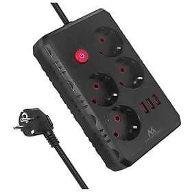 Maclean MCE392 4 Outlets USB 1.5m
