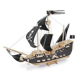Quay Eyeware Pirate Ship Wood Construction Kit FSC