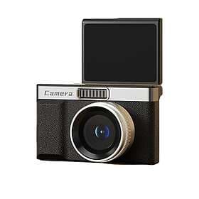 INF Retro Digital Camera with High Pixel and Dual Lenses, 5x Optical Zoom