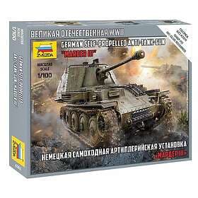Zvezda 1/100 German WWII Self-Propelled Marder III AT Gun Tank