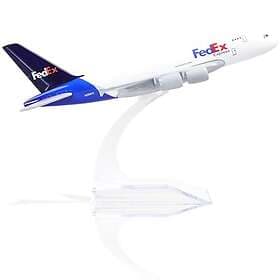 QIYUMOKE 1/400 A380 Metal Airplane Model for FedEx for Airbus A380 with Stand (1
