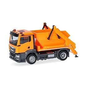 Herpa 1/87 Man TGS NN Truck with Detachable Arm AK12, Municipal Orange