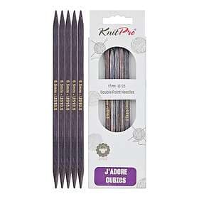 KnitPro J'Adore Cubics Double Pointed Needles 15cm 6.50mm