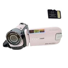 INF HD Digital Camera with Memory Card - 1080p, 16x Zoom, Pe