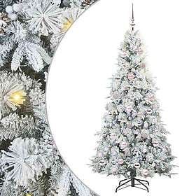 vidaXL Artificial Tree Hinged White 180cm