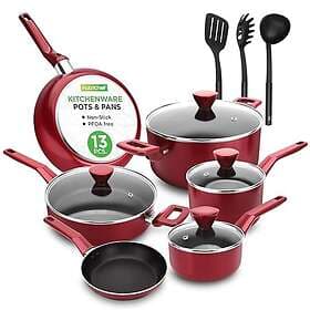 Nutrichef NCCWA13RD Cookware Set 13 pcs