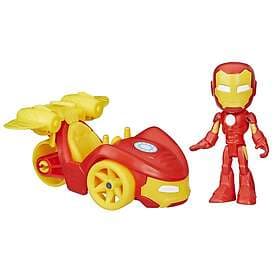 Hasbro Spidey and His Amazing Friends Vehicle and Accessory Set Iron Man