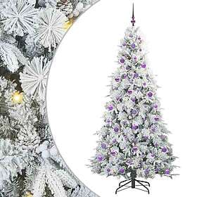 vidaXL Hinged White 210cm 300 LEDs 3397503