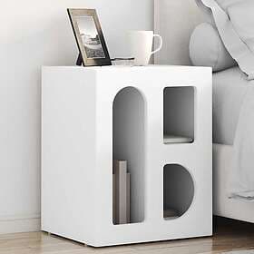 vidaXL Nightstand White 40x35x50cm Constructed Wood 891245